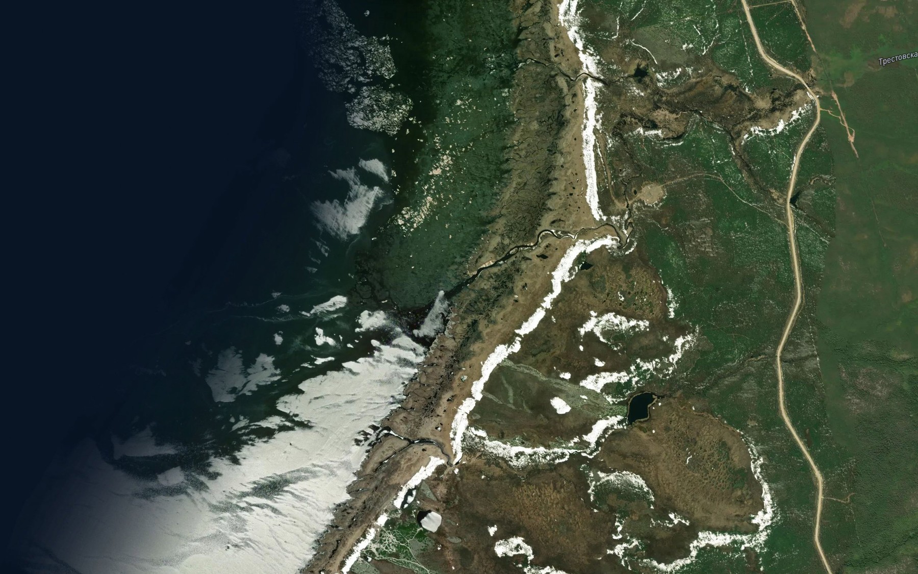 Satellite map of the Trestovskaya