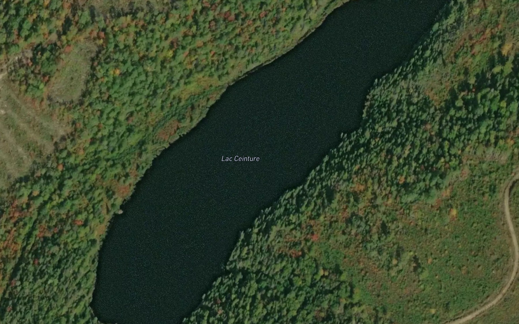 Satellite map of the Lac Ceinture
