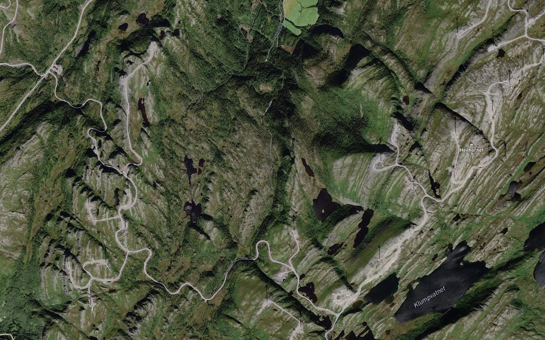 Satellite map of the Fossan
