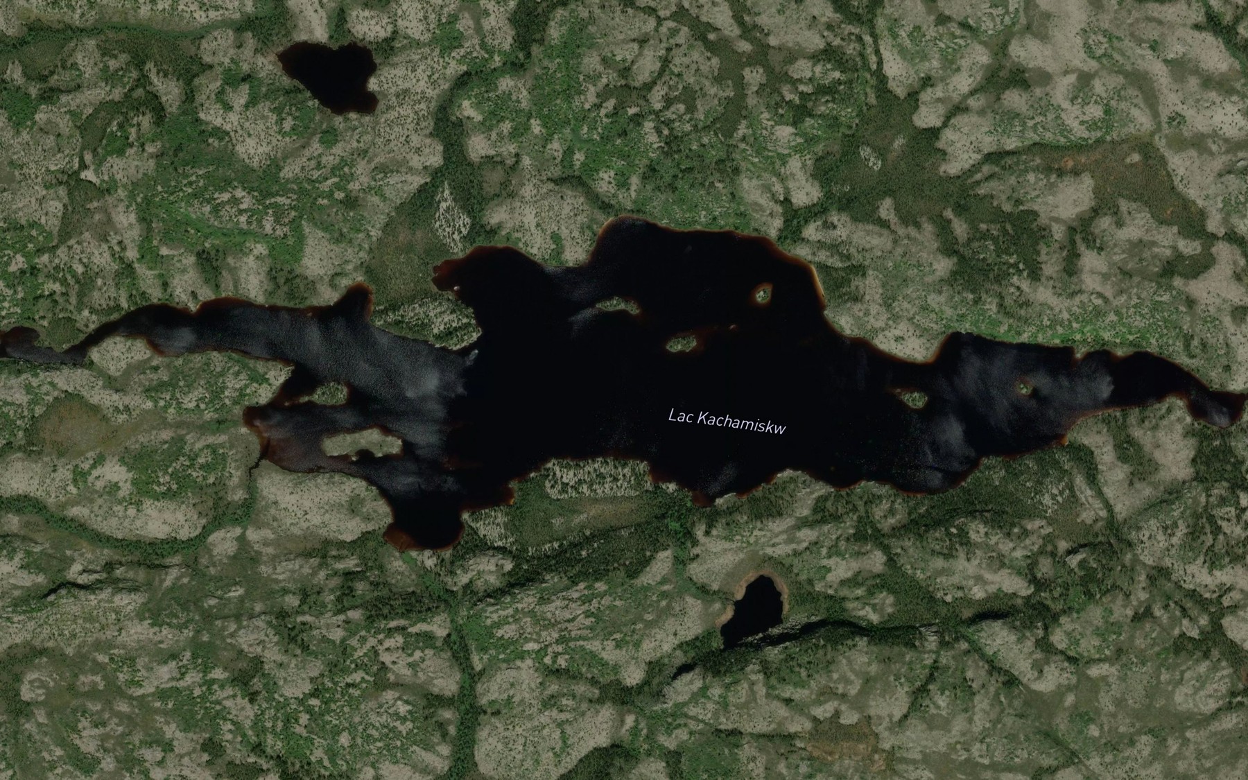 Satellite map of the Lac Kachamiskw