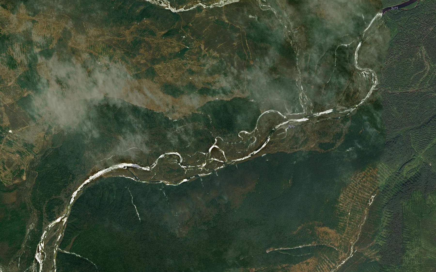 Satellite map of the Suakta