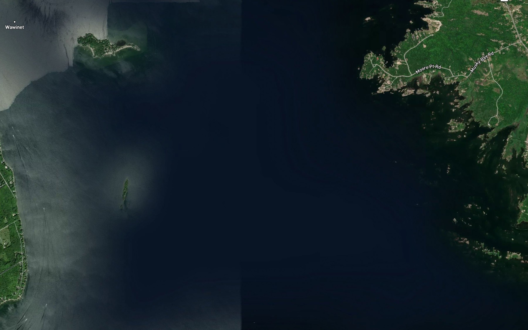 Satellite map of the Severn Sound