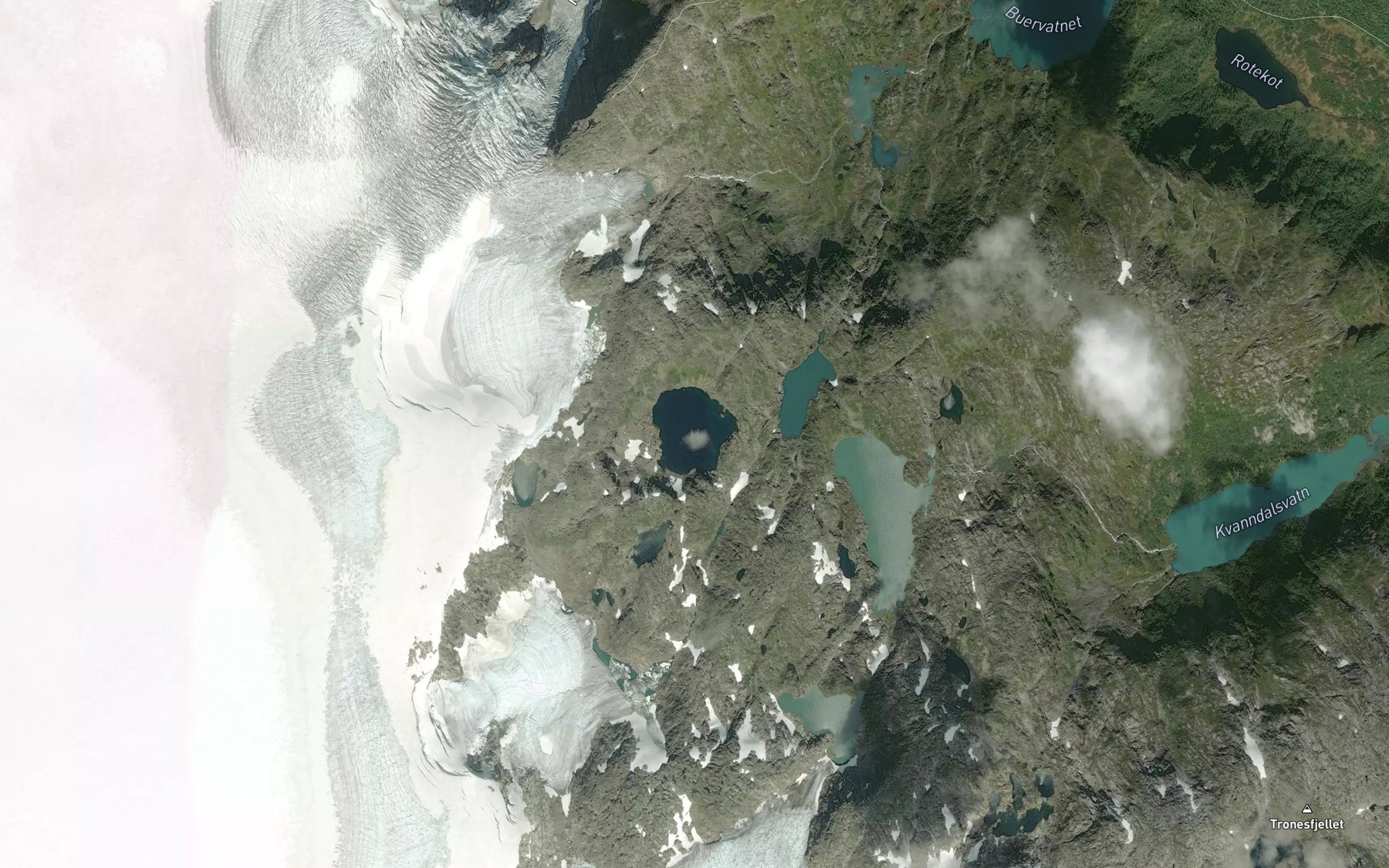 Satellite map of the Svartenuttjorna