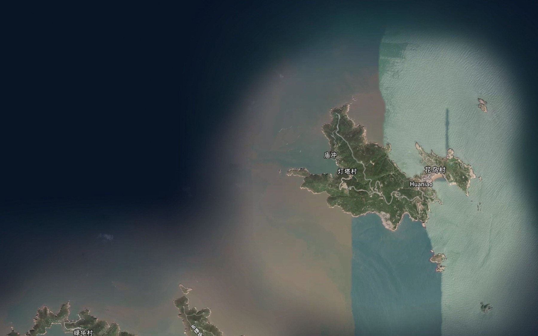 Satellite map of the Daopeng Jiao