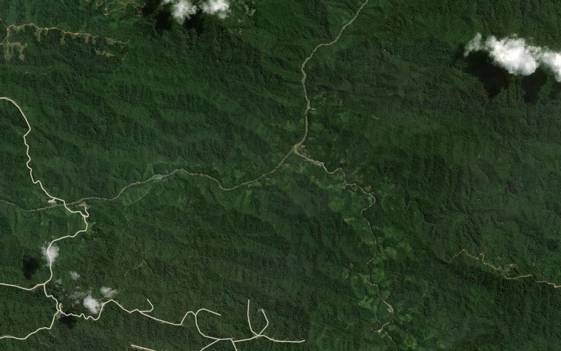Satellite map of the Sungai Bangkit