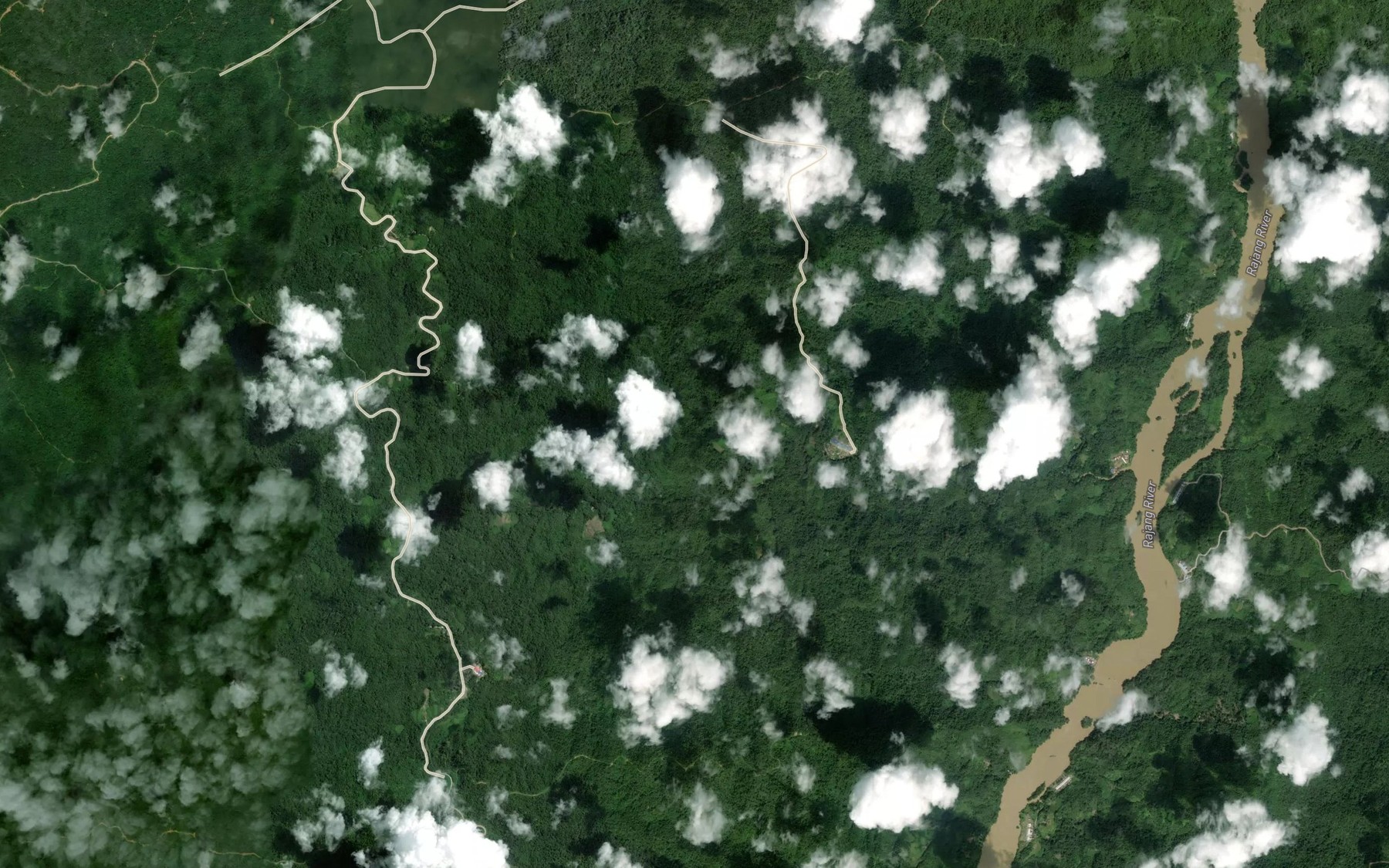 Satellite map of the Sungai Sebilat