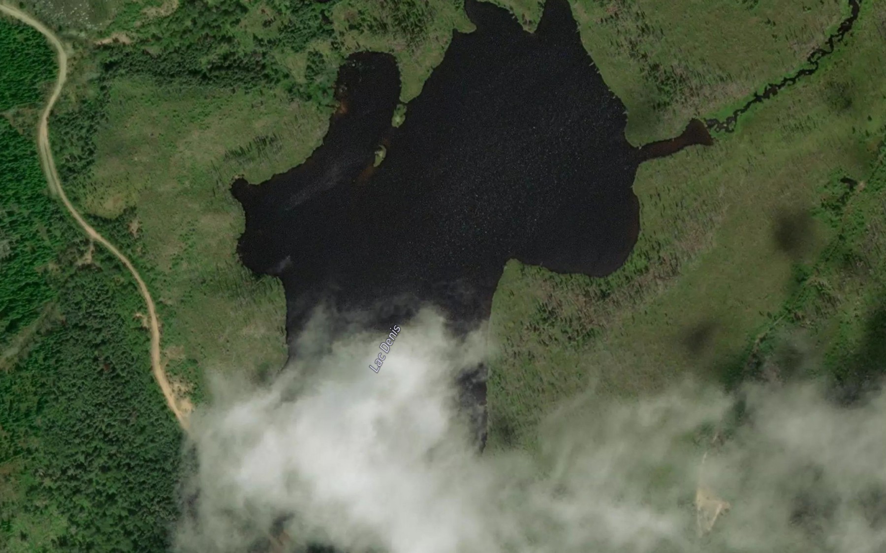 Satellite map of the Lac Denis