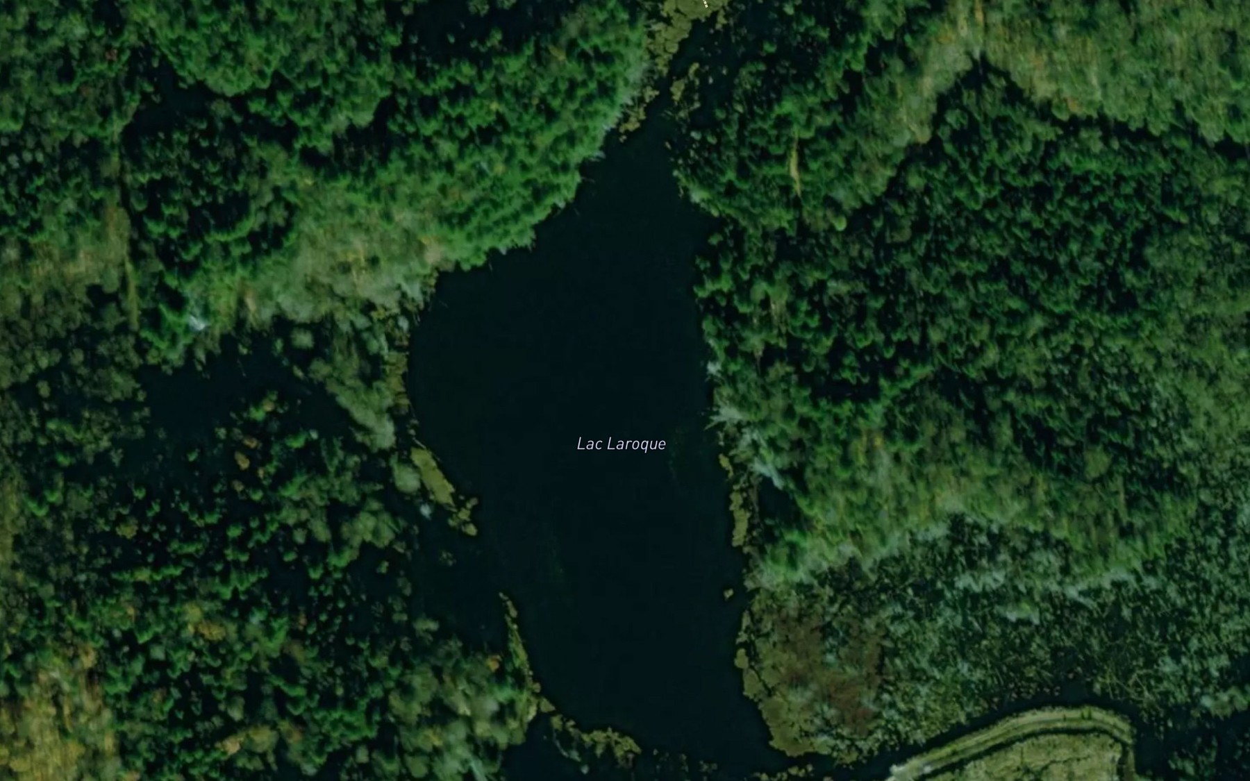 Satellite map of the Lac Laroque
