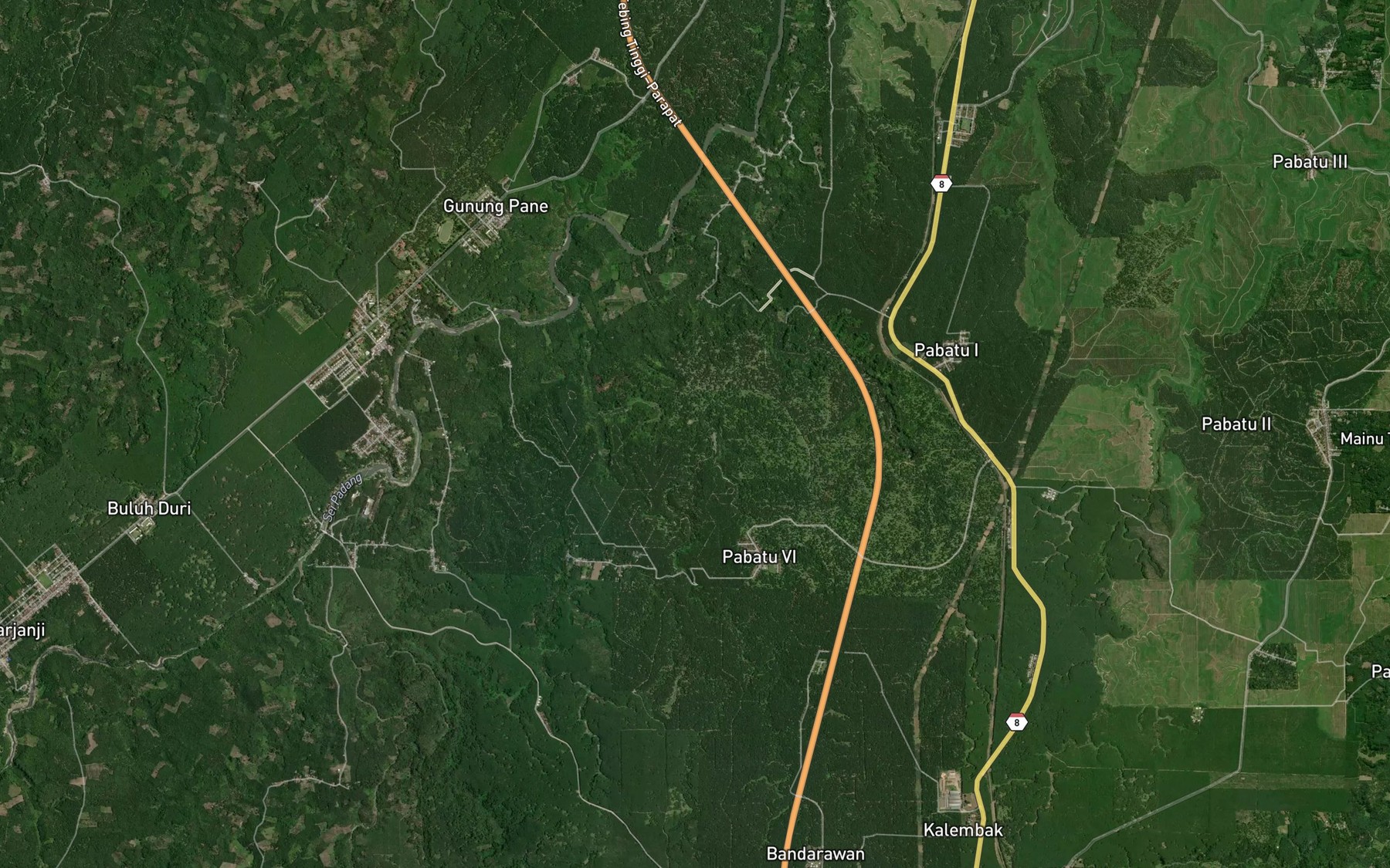 Satellite map of the Bah Silahua