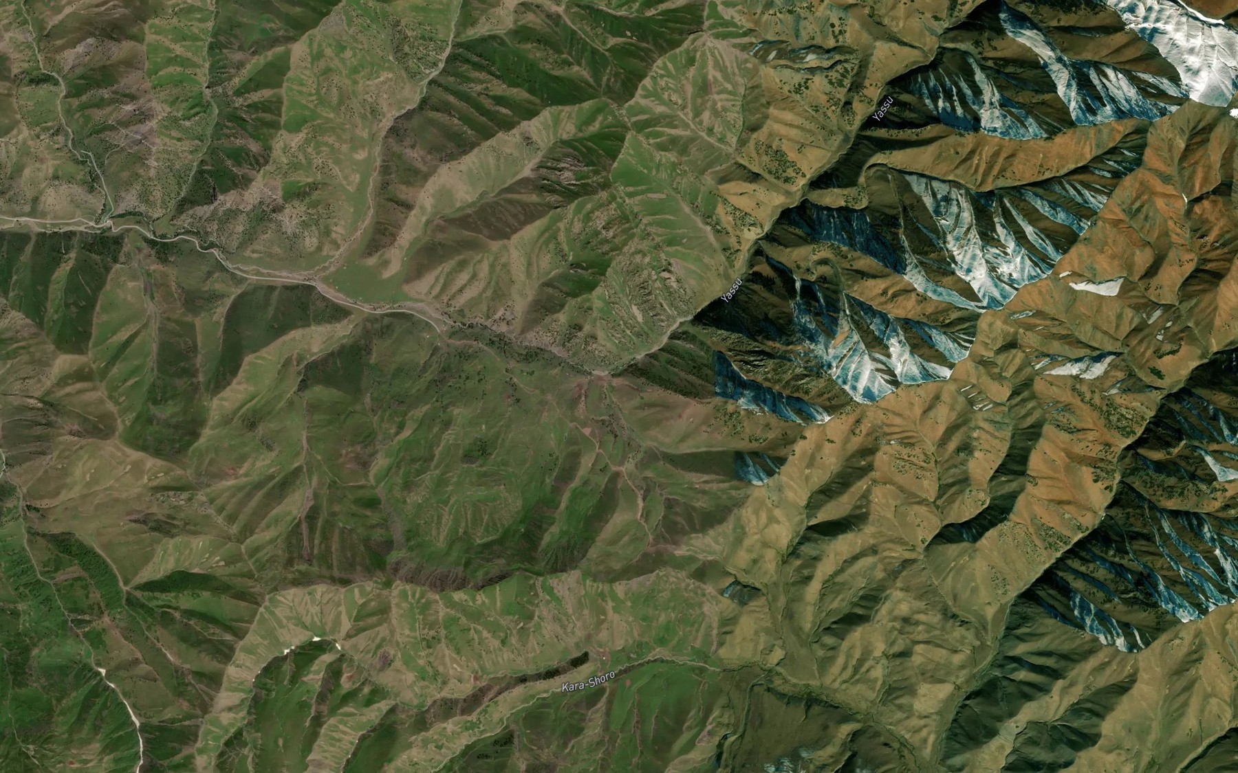 Satellite map of the Chagay