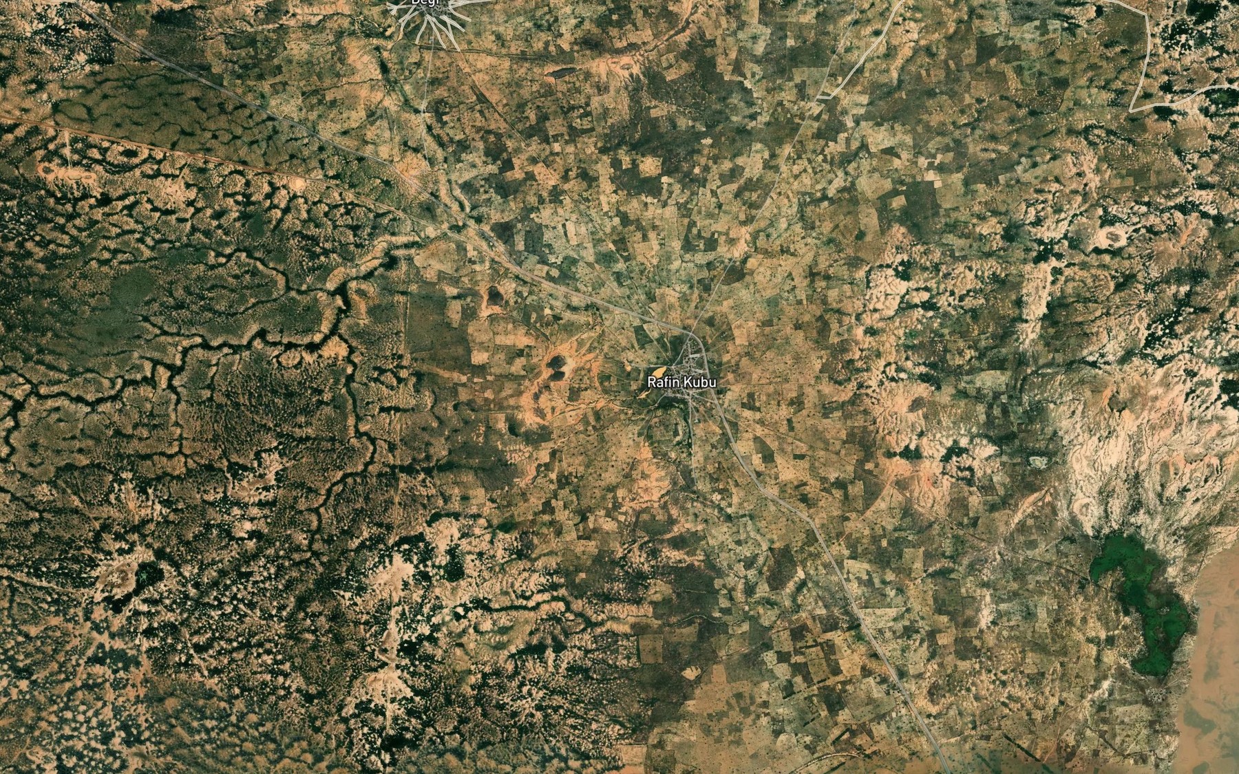 Satellite map of the River Sudiundu