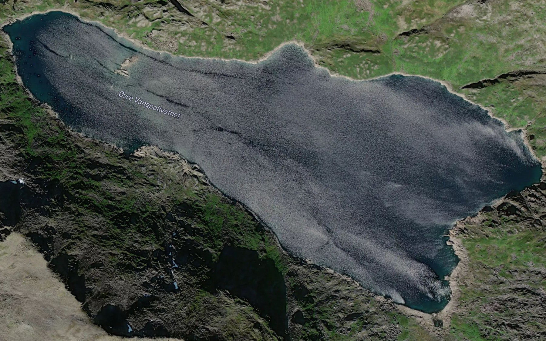 Satellite map of the Ovre Vangpollvatnet