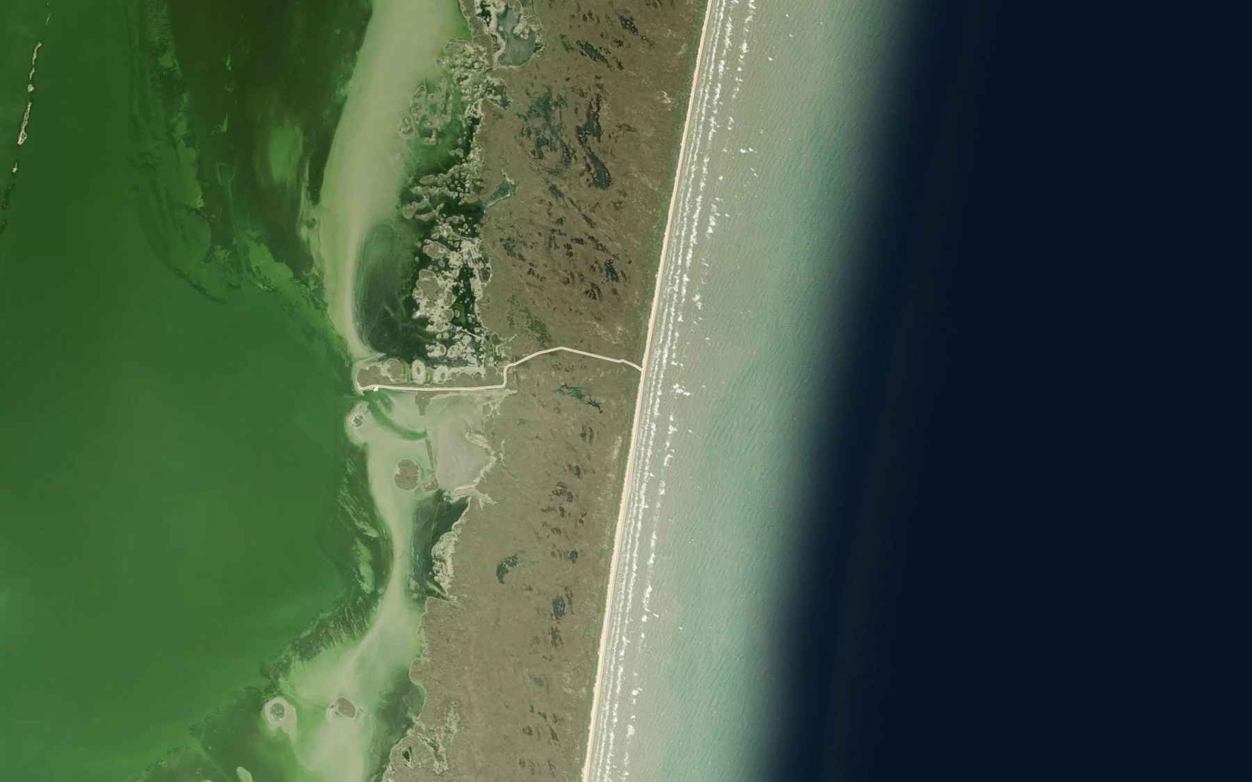 Satellite map of the Yarborough Pass