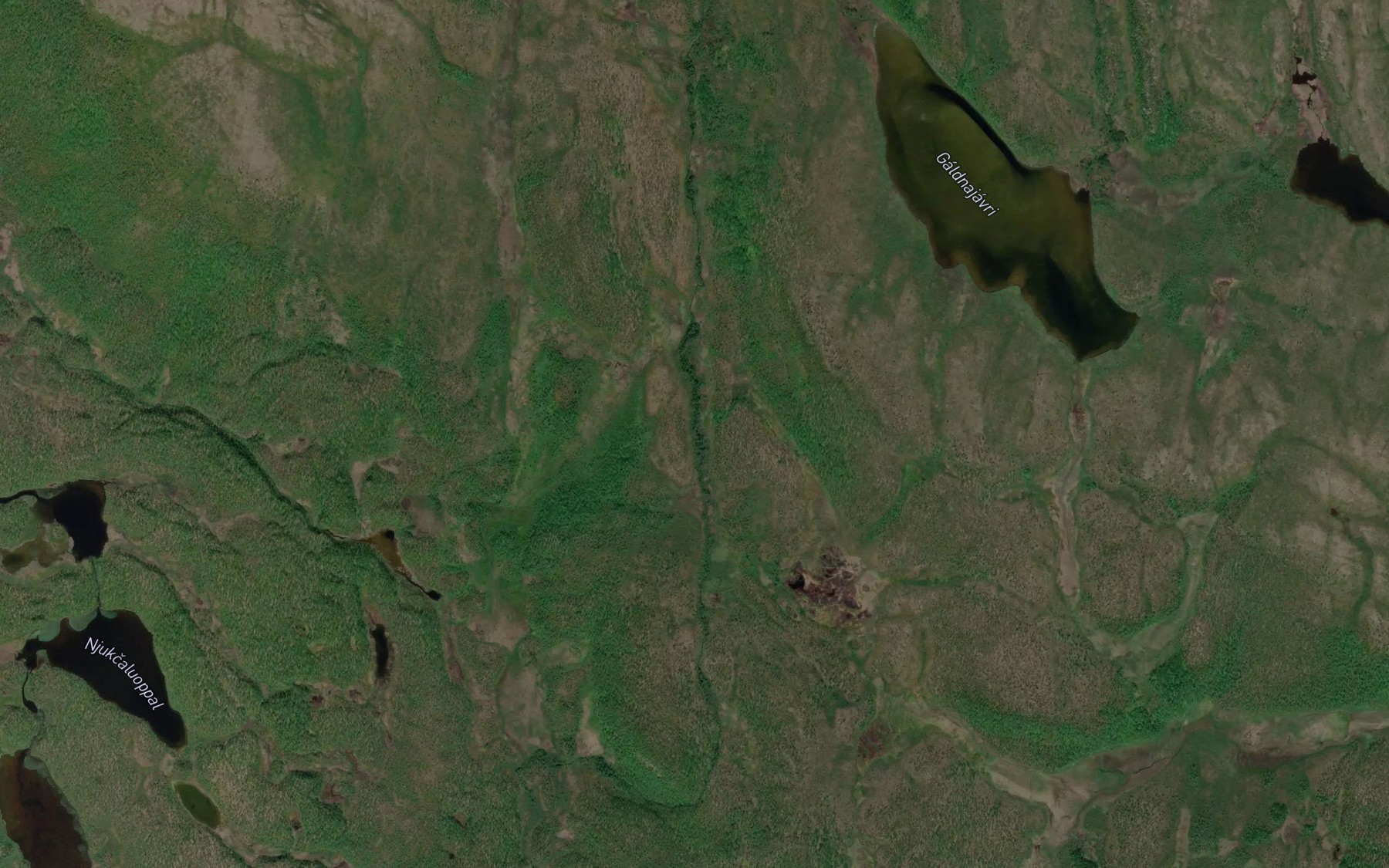 Satellite map of the Galdnajarjakka