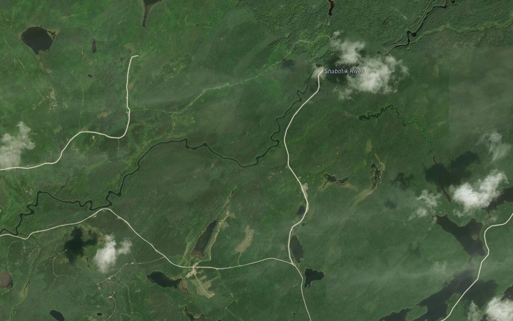 Satellite map of the Cupa Creek