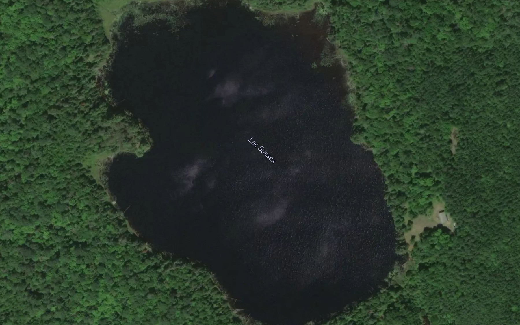 Satellite map of the Lac Sussex