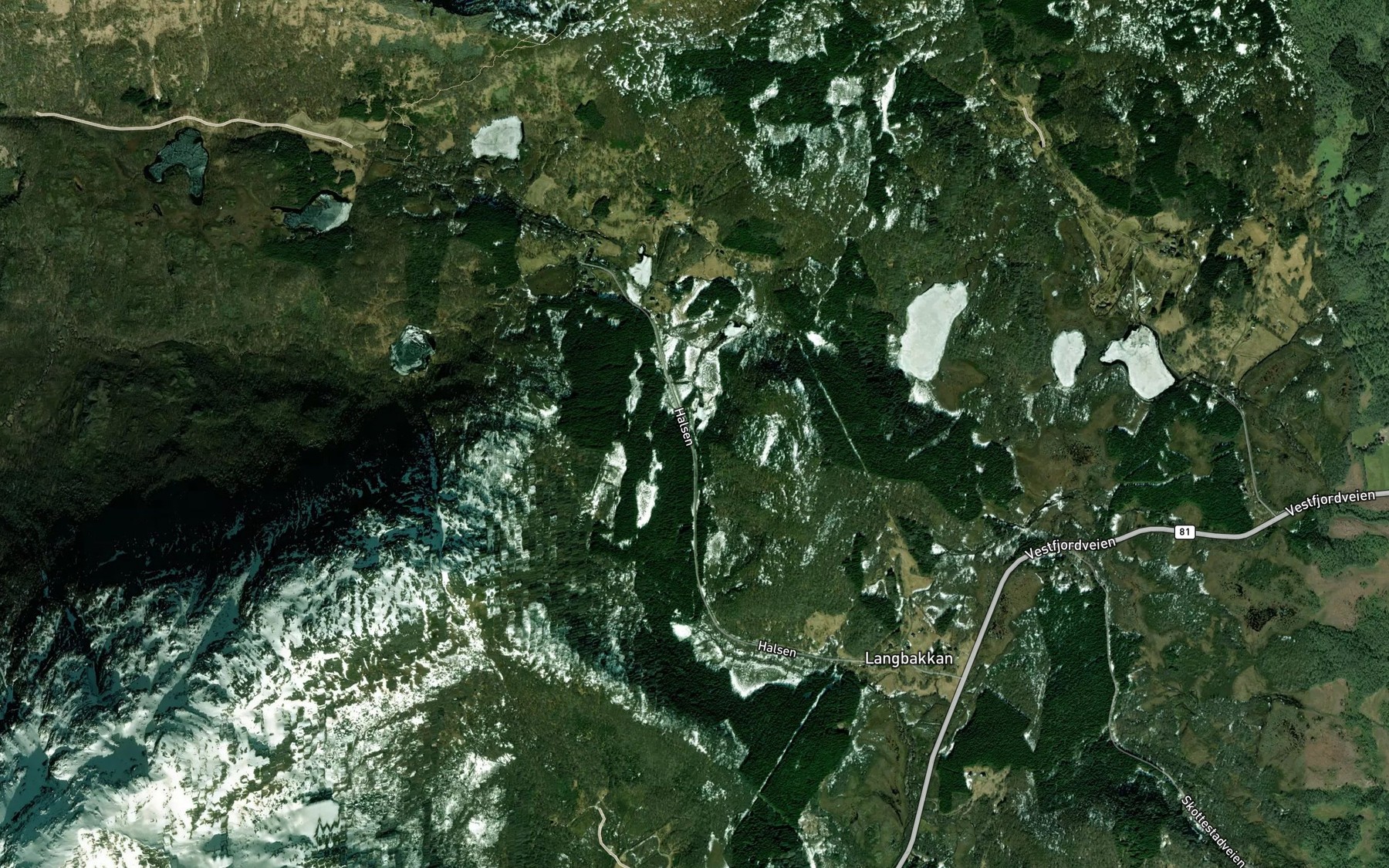 Satellite map of the Kalvaselva