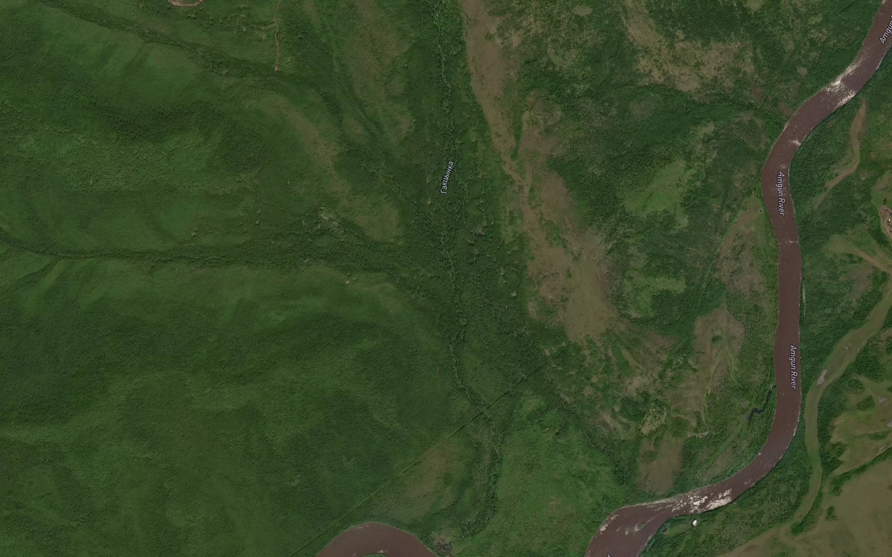 Satellite map of the Malaya Gaktsinka