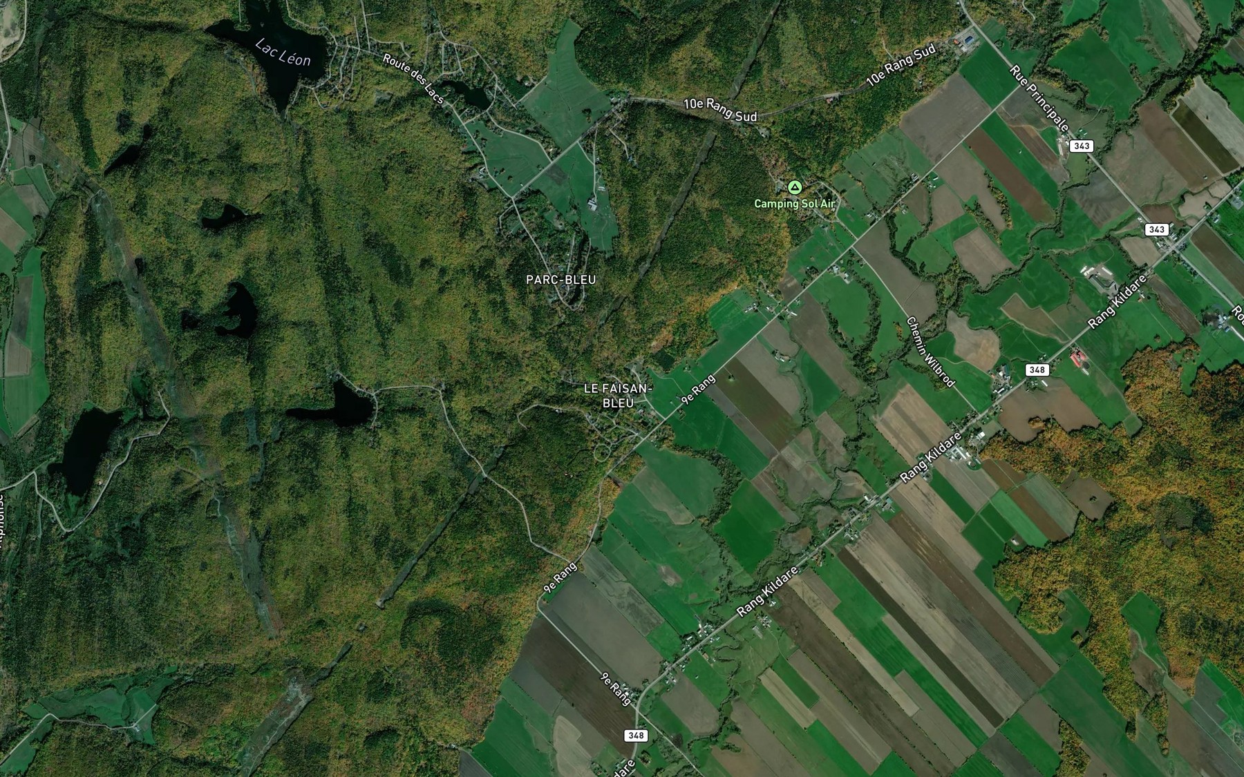Satellite map of the Lac Ducharme