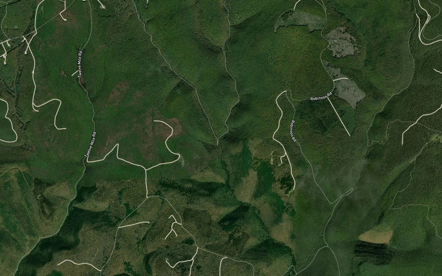 Satellite map of the Big Spring Branch