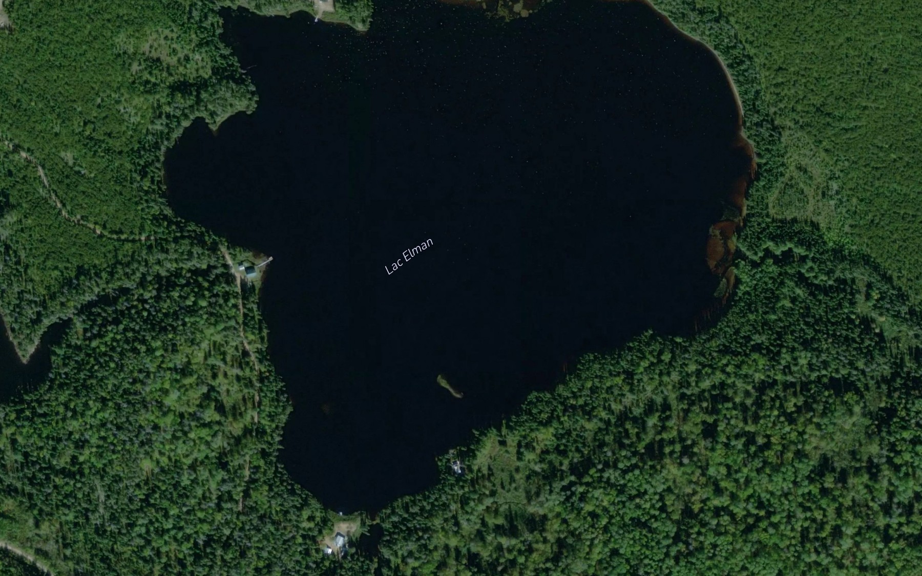 Satellite map of the Lac Elman