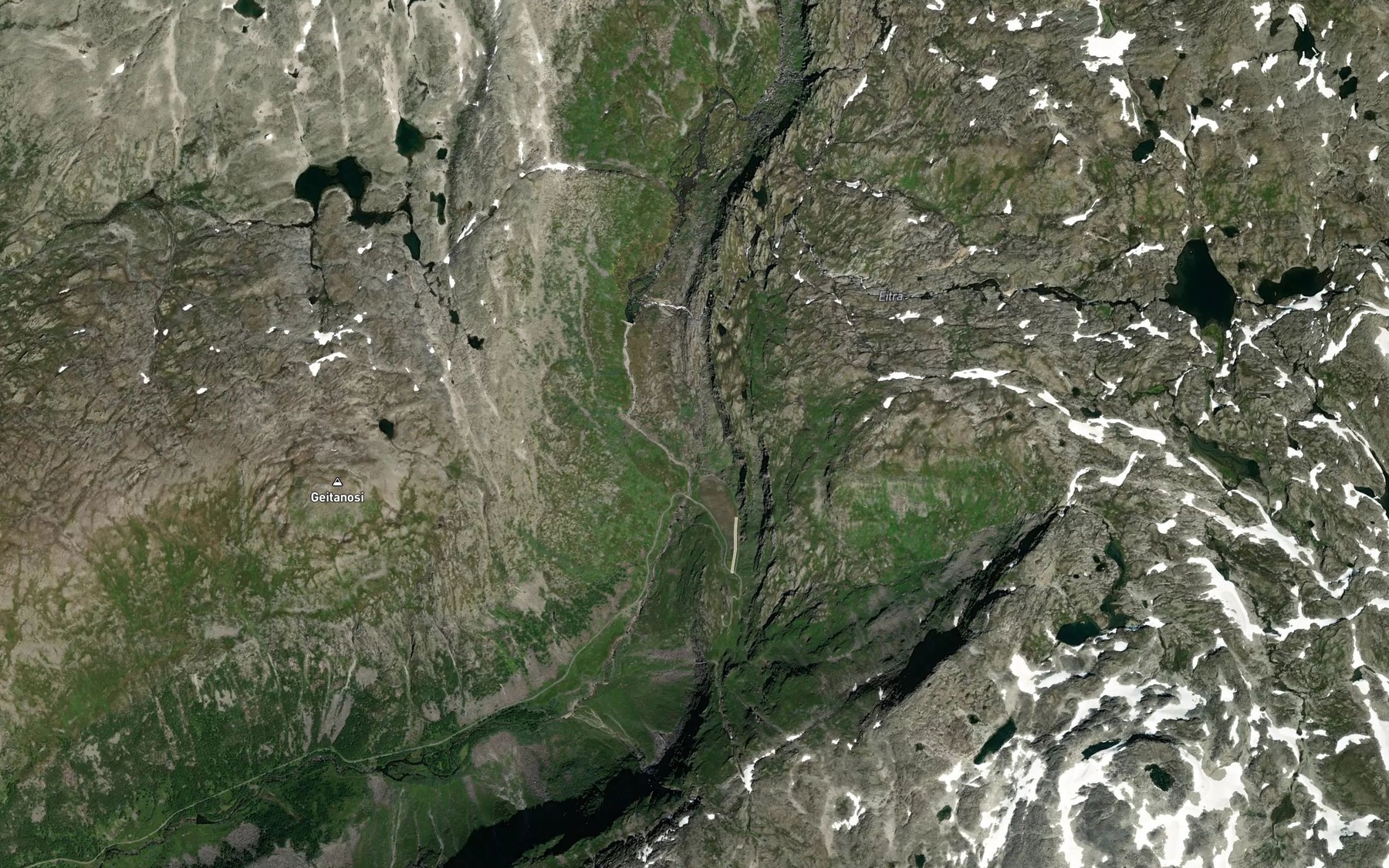 Satellite map of the Eitrefossen