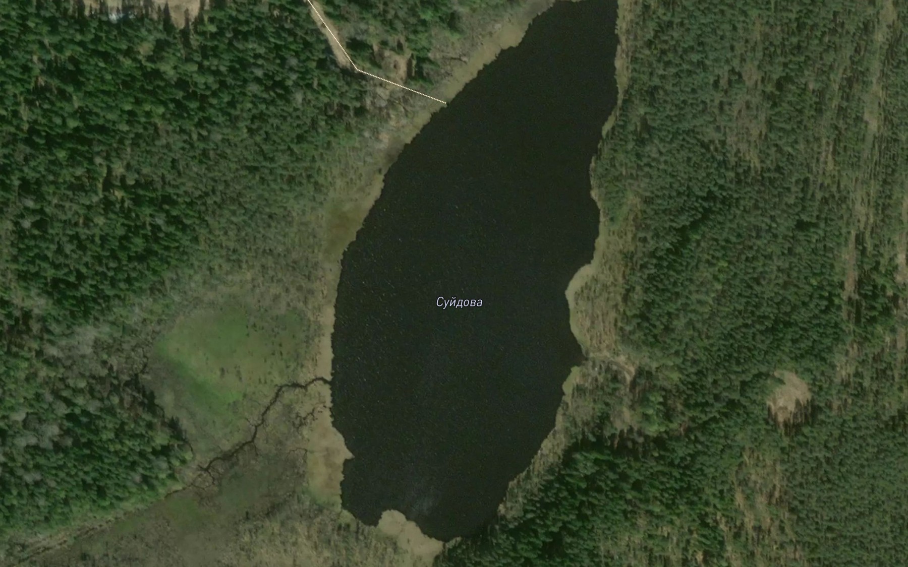 Satellite map of the Ozero Suydova