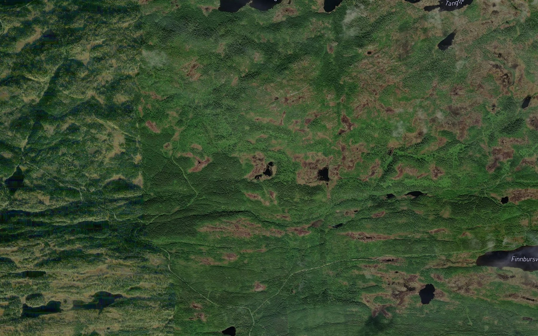 Satellite map of the Flyin