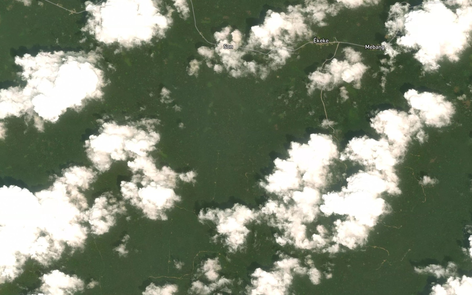 Satellite map of the Abete Bela
