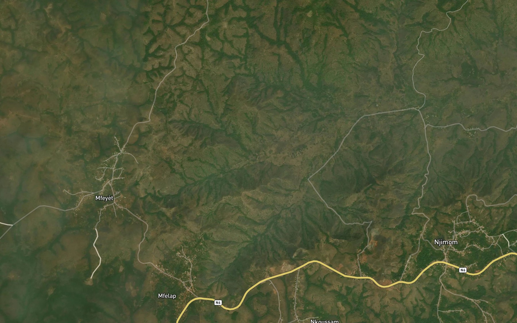 Satellite map of the Nkamba