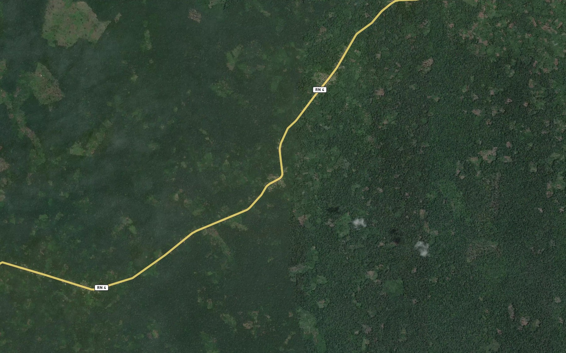 Satellite map of the Ekadu