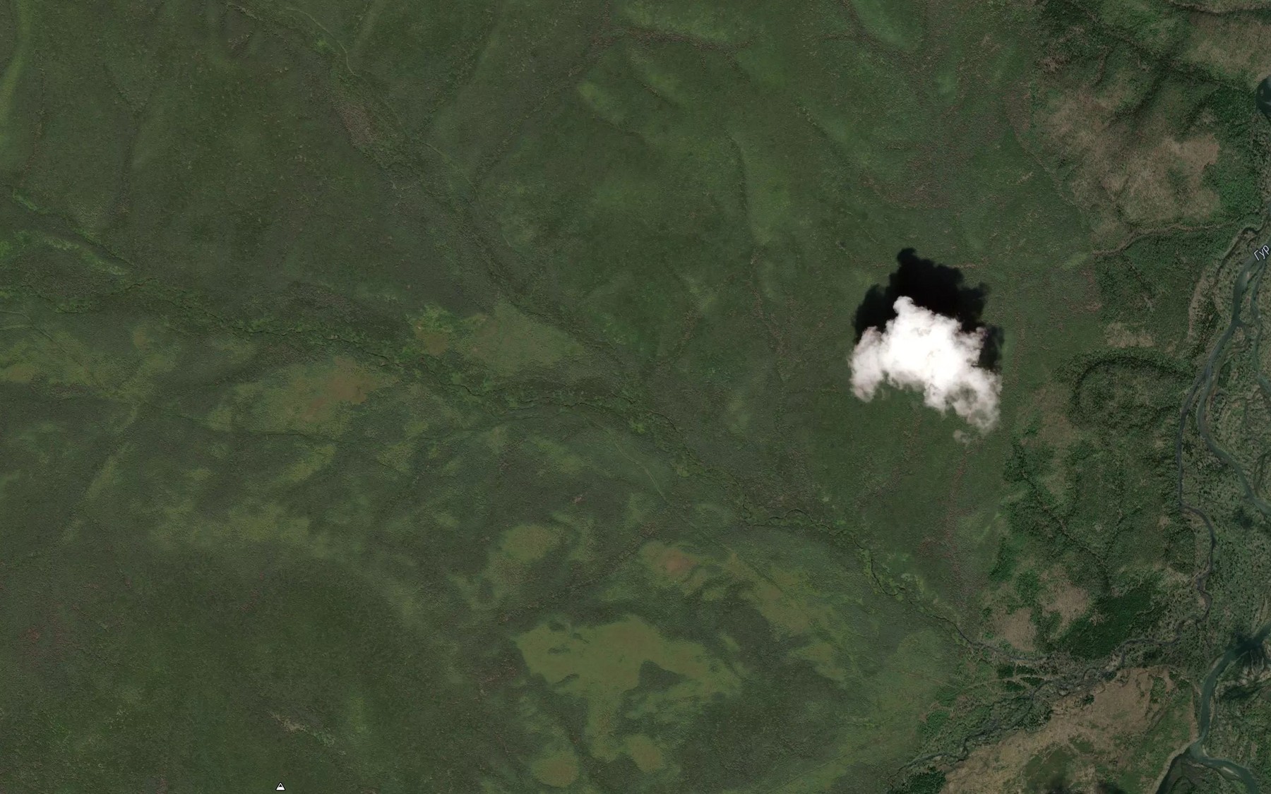 Satellite map of the V'yun