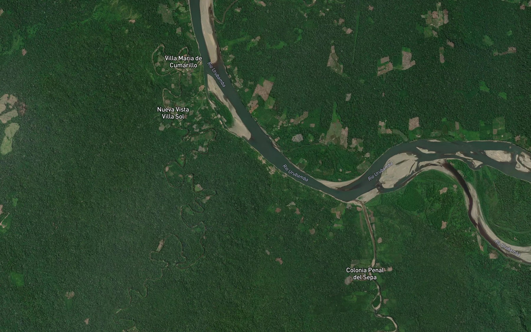 Satellite map of the Rio Cumaria Chico