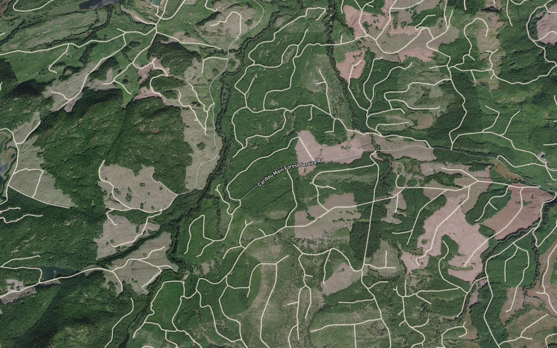 Satellite map of the Stone Creek
