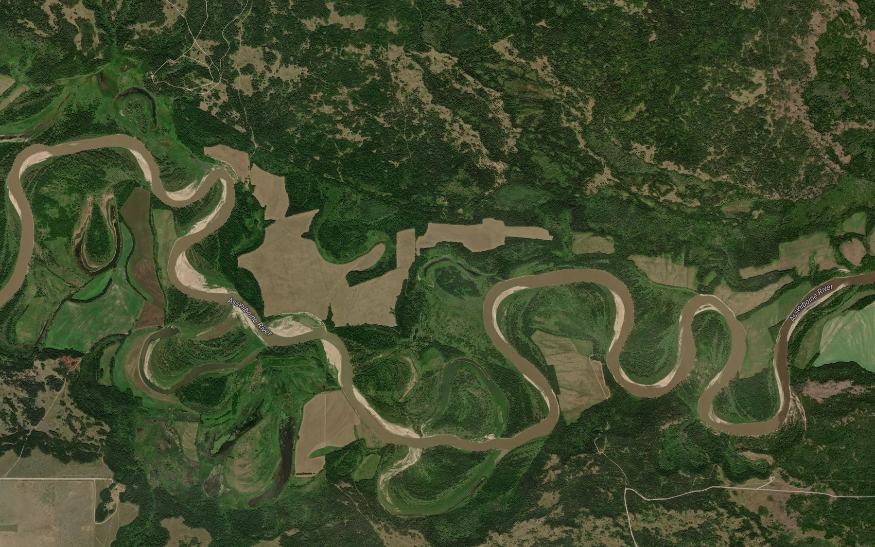 Satellite map of the McLeans Lake