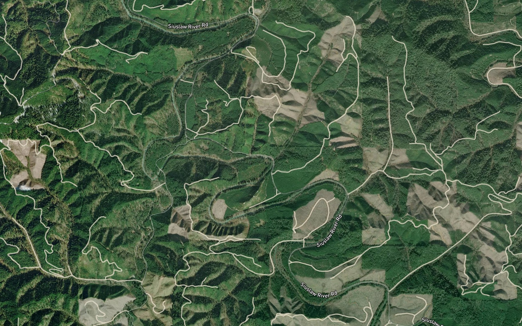 Satellite map of the Fawn Creek