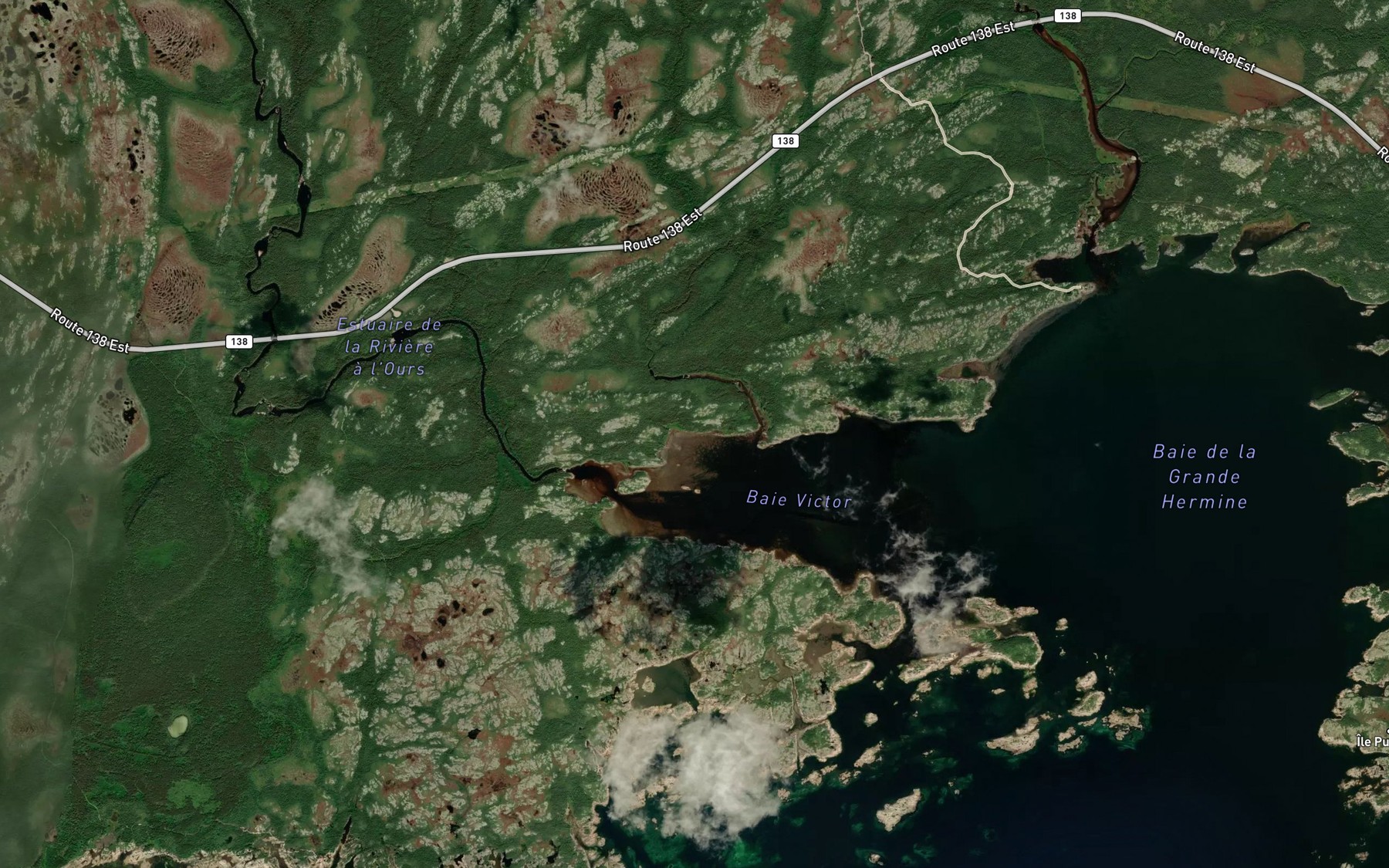 Satellite map of the Baie Victor