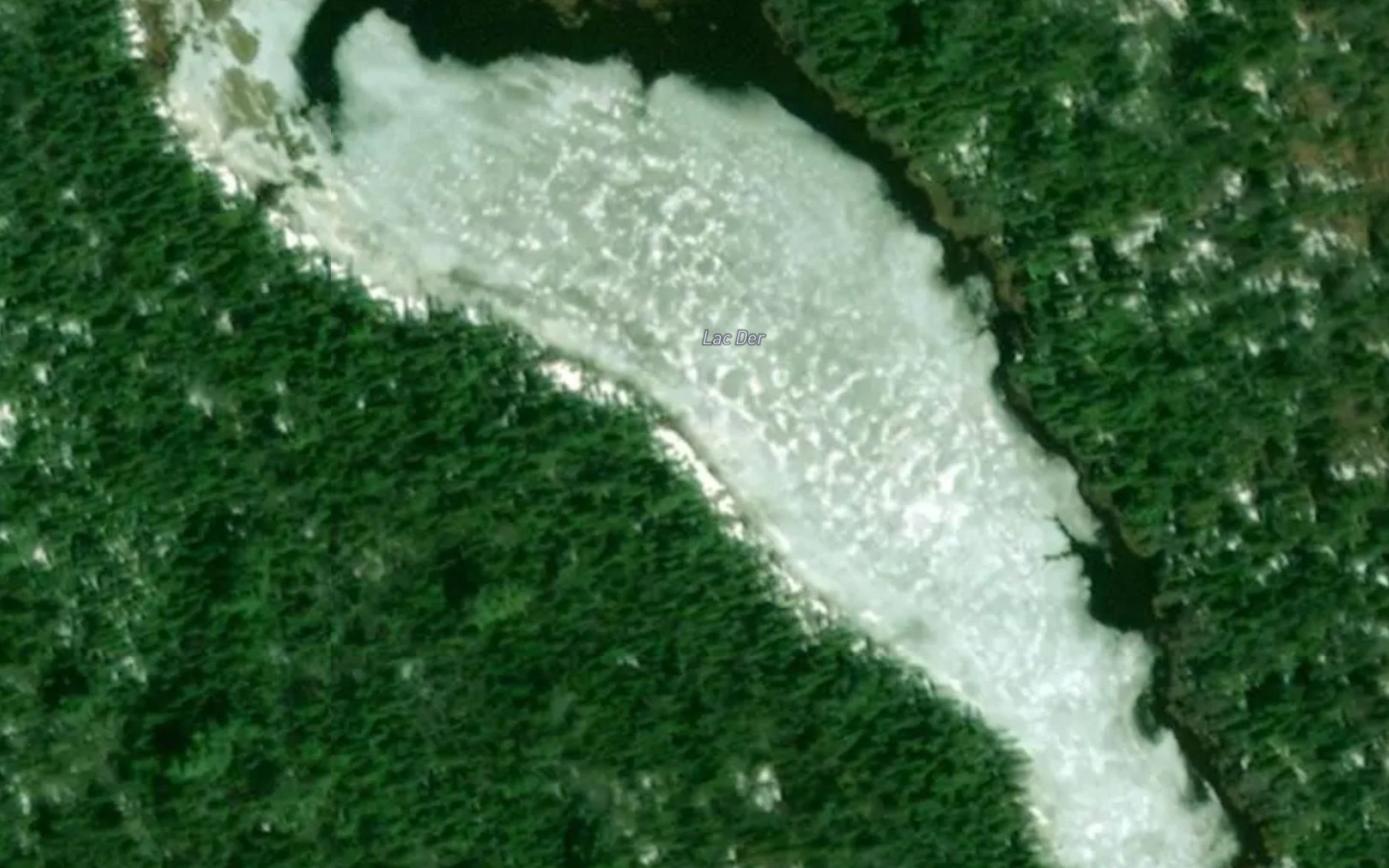 Satellite map of the Lac Der