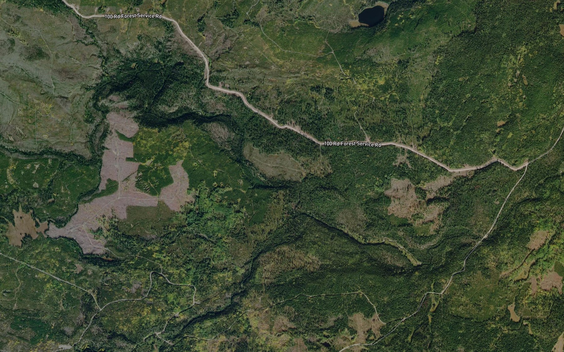 Satellite map of the Ramsey Creek