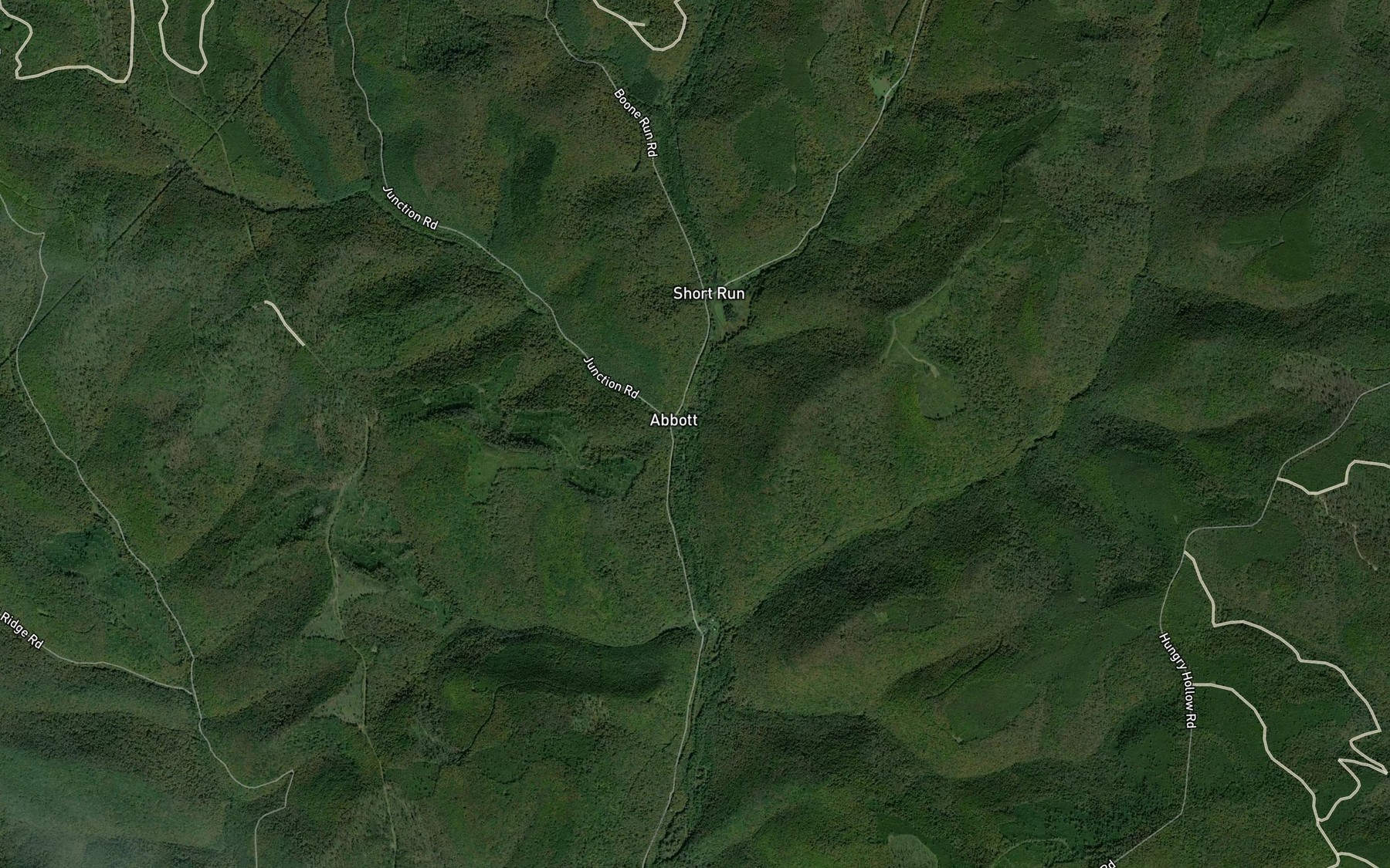 Satellite map of the Little Lyman Run