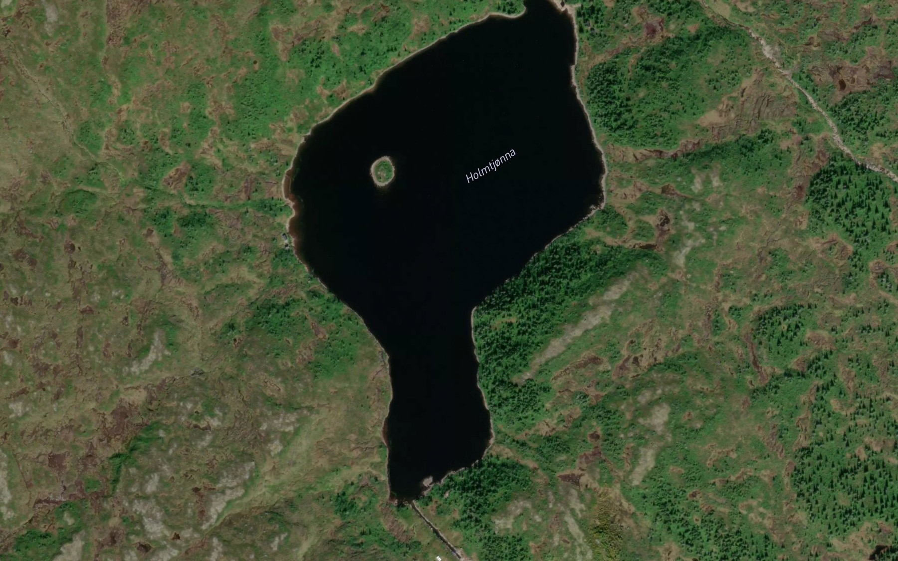 Satellite map of the Holmtjorna
