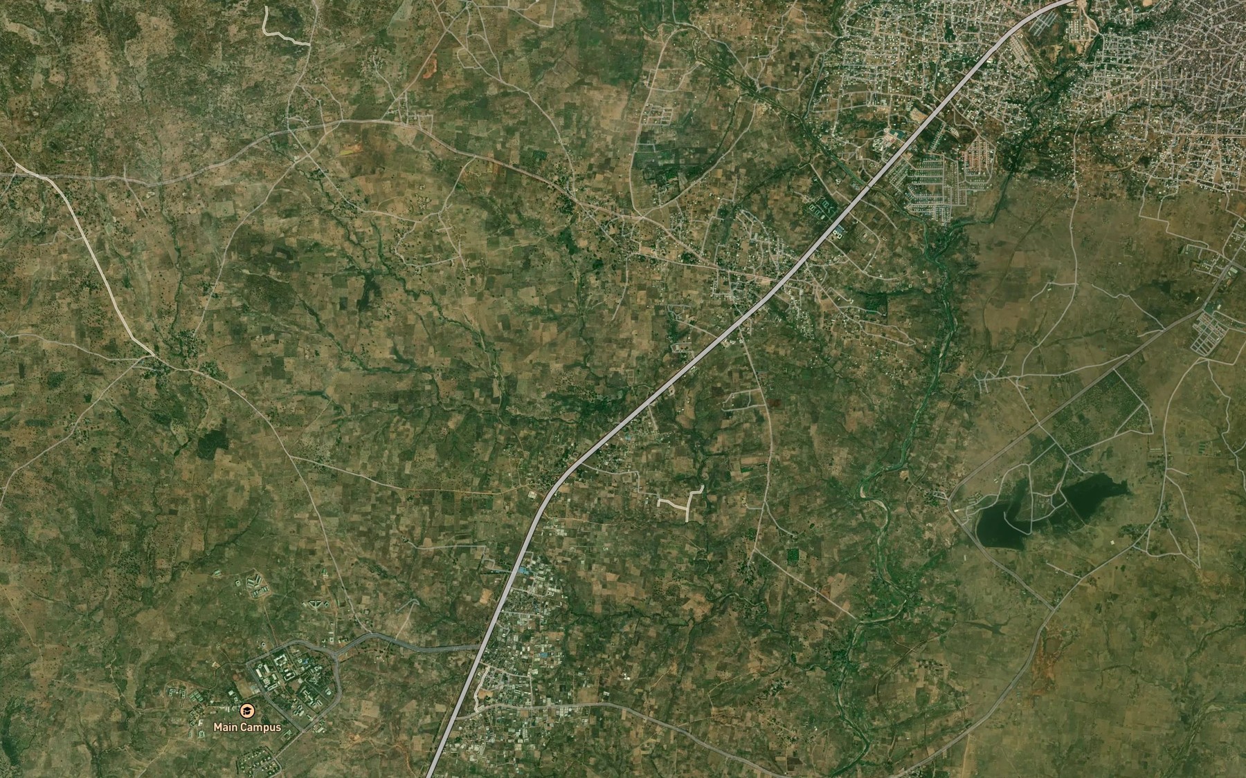 Satellite map of the River Gbarako