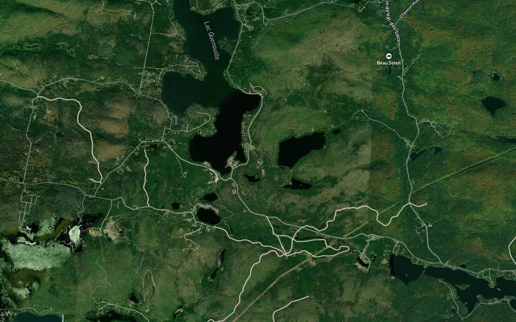 Satellite map of the Baie du P'tit Bonheur