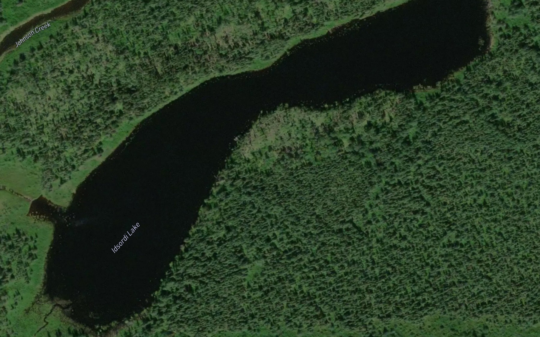 Satellite map of the Idsordi Lake