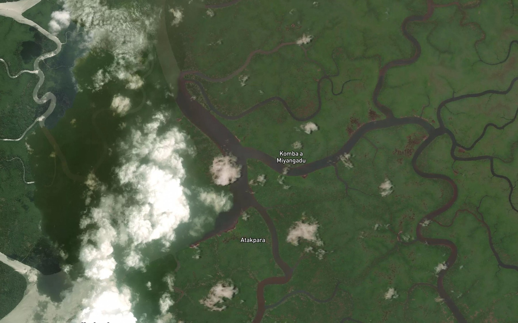Satellite map of the Avosse