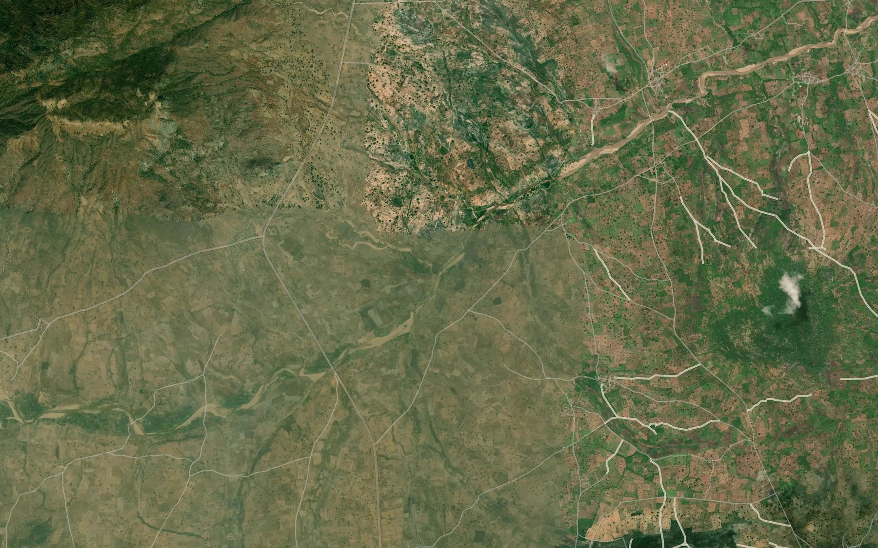 Satellite map of the Dagbandu