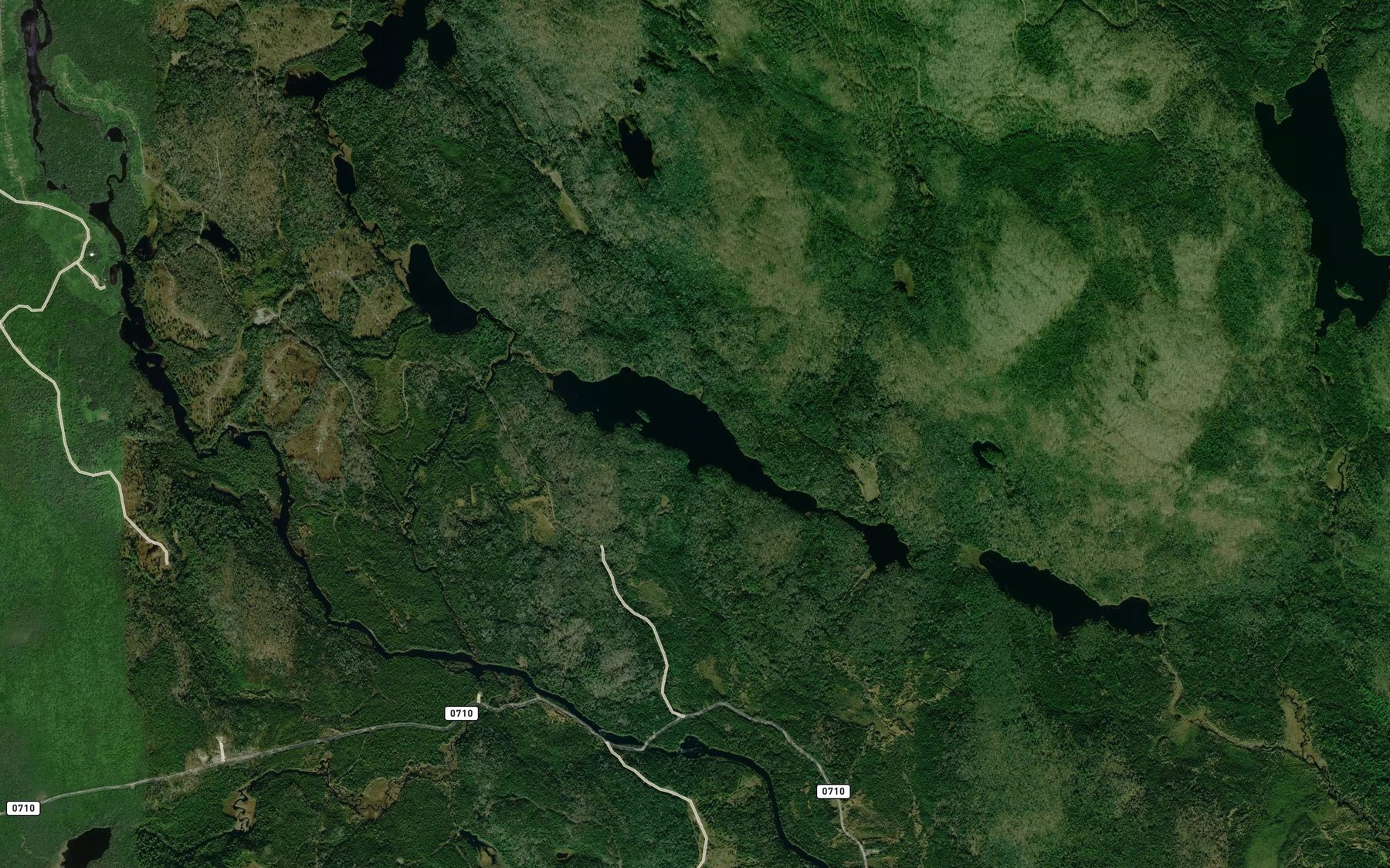 Satellite map of the Lac du Brochet