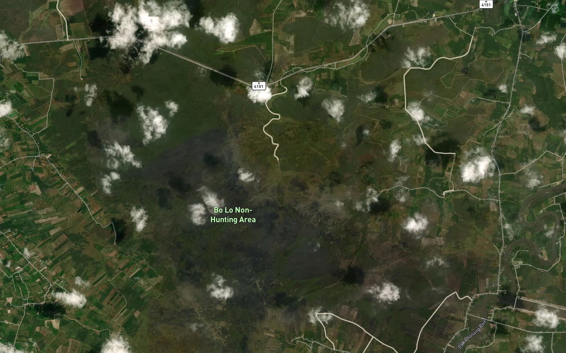 Satellite map of the Khlong Ko Ta Khian