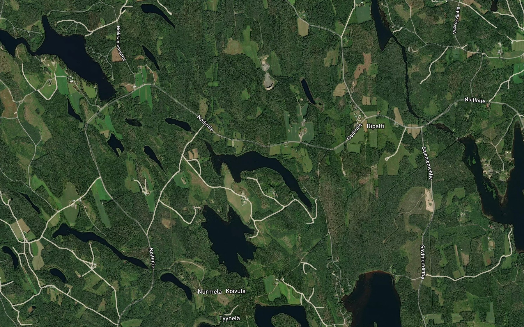 Satellite map of the Iso Salasjarvi