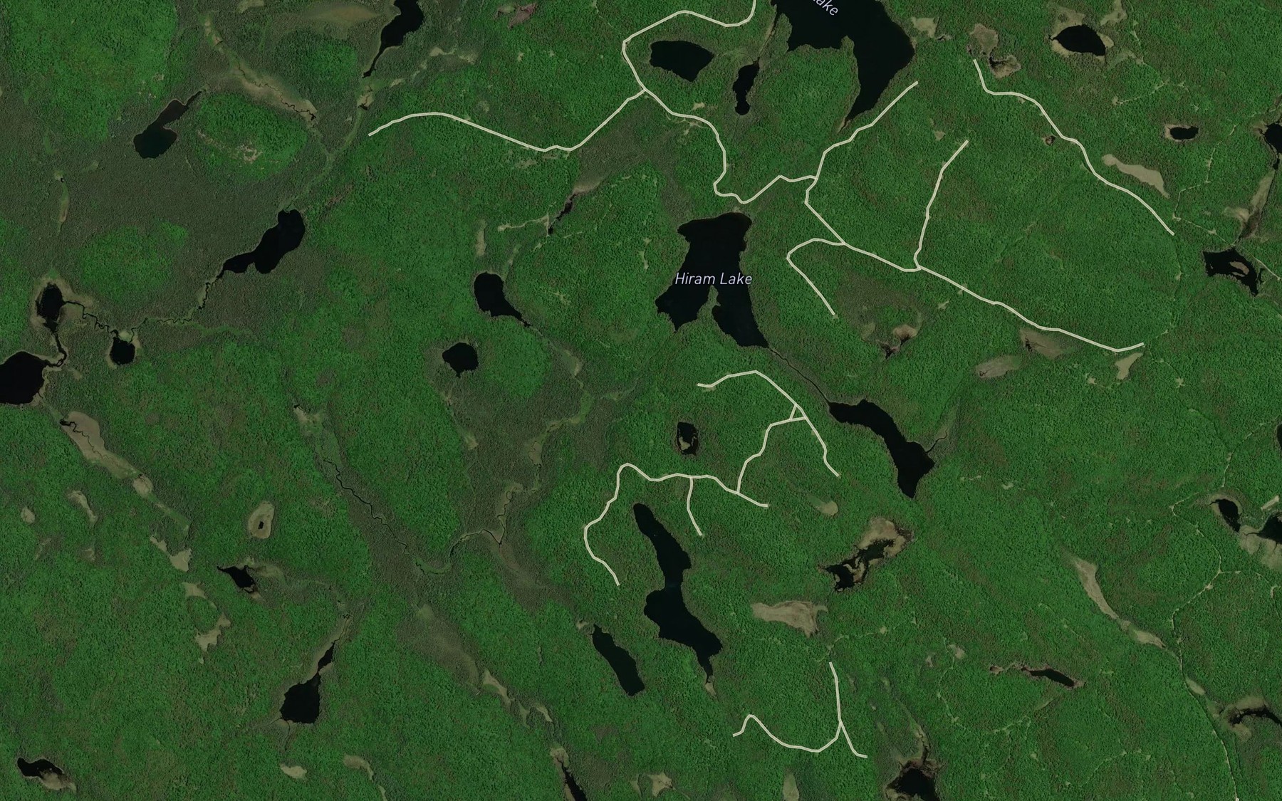 Satellite map of the Blackfox Creek